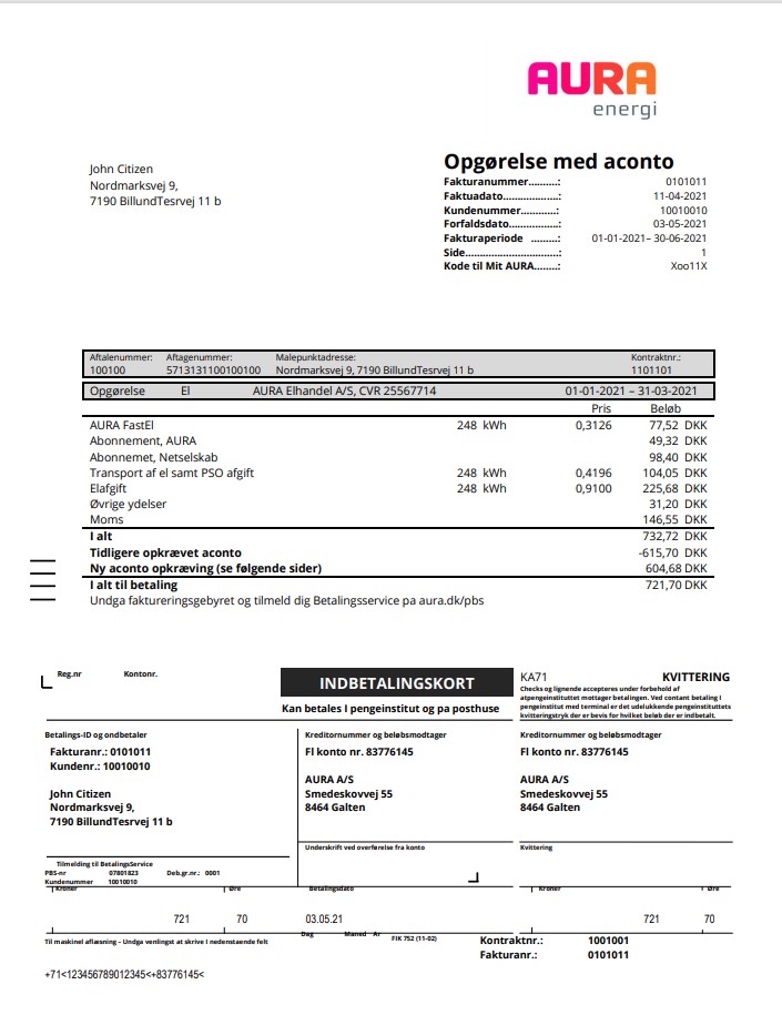  Minol USA business utility bill 